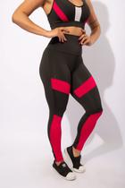 Calça Legging Cintura Alta Com Detalhe Moda Fitness Academia Feminina F7 NEW STYLE Calça Legging Cintura Alta Com Detalhe Moda Fitness Academia Feminina F7 NEW STYLE