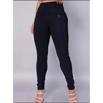 Calça Legging Cintura Alta Montaria Feminina Tendencia Tec gorgurão com Ziper casual Calça Legging Cintura Alta Montaria Feminina Tendencia Tec gorgurão com Ziper casual