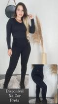 Calça legging cintura alta preta