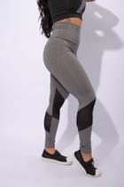 Calça Legging Cintura Alta Tela Suplex Fitness Academia Feminina F7 NEW STYLE