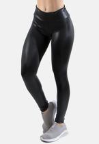 Calça Legging Cirrê Cintura Alta Brilho material sintético Fitness RLC Modas