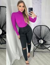 Calça legging cirrê com zíper no joelho