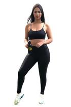 Calça Legging Cirré Cós Alto Siriloco