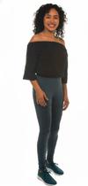 Calça Legging Cirrê Motoqueiro/montaria Verde Musgo Nervuras Cintura Alta Calça Legging Cirrê Motoqueiro/montaria Verde Musgo Nervuras Cintura Alta
