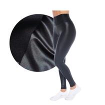 Calça Legging Cirrê Preta Térmica Flanelada Suplex Peluciado