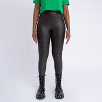 Calça Legging Cirre Tratorada Brilho Montaria Franzida