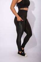 Calça Legging Com Bolso Cirrê Fitness Academia Feminina Cintura Alta F7 NEW STYLE Calça Legging Com Bolso Cirrê Fitness Academia Feminina Cintura Alta F7 NEW STYLE