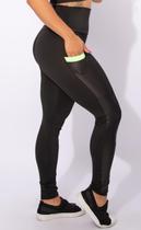 Calça Legging Com Bolso Cirrê Fitness Academia Feminina Cintura Alta F7 NEW STYLE