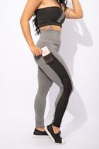 Calça Legging Com Bolso Fitness Academia Feminina Cintura Alta F7 NEW STYLE