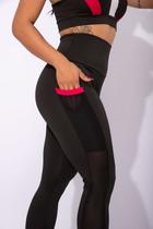 Calça Legging Com Bolso Fitness Academia Feminina Cintura Alta F7 NEW STYLE