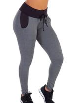 Calça Legging Com Bolso Real E Cardaço Soft Style 6020