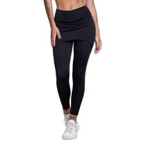 Calça Legging Com Saia Fitness WLS Modas Academia Tapa Bumbum Treino Suplex Moda Fitness