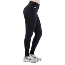 Calça Legging Compressiva Bioativa Cintura Alta Modeladora Feminina Academia Fitness Celulite Famara Cor:PretoTamanho:M