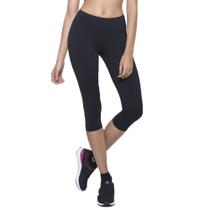 Calça Legging Corsário Selene Básica Feminina - Preto