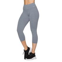 Calça legging corsário Selene Fitness - Cinza