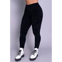 Calça Legging Cotelê Cós Alto Tecido Veludo Cintura Alta