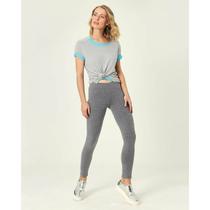 Calça Legging Cotton Feminina Malwee Ref. 9701 Cor:Cinza escuroTamanho:PP