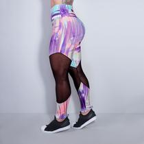 Calça Legging de Academia Estampada Fitness