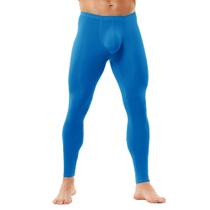 Calça legging de compressão masculina YOOBNG azul Calça legging de compressão masculina YOOBNG azul