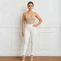 Calça legging de poliamida com bolso p ao g3