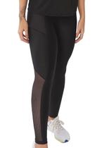 Calça Legging Delrio Sport V660422 Feminina Recorte e Bolsos Poliamida T. P/GG