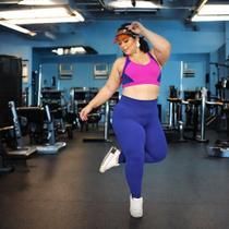 CALÇA LEGGING DITANA K2B PLUS SIZE SOCIAL FITNESS POLIAMIDA. Cor:Azul MarinhoTamanho:G3=50/52