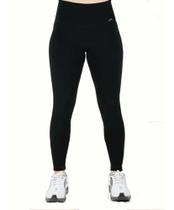 Calça Legging Elite Colors Uv 50 Fitnesse Twist - Preto