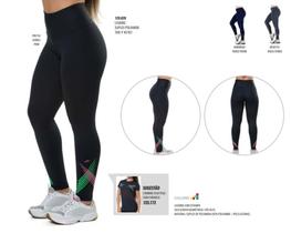 Calça legging elite preto/verde/pink - 129020 Calça legging elite preto/verde/pink - 129020