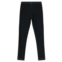 Calça Legging Em Cotton Jeans Infantil Menina Preto Brandili