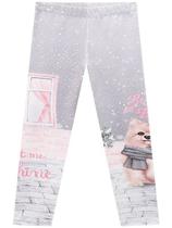 Calça Legging em Fly Tech Cachorro - Cinza Kukiê