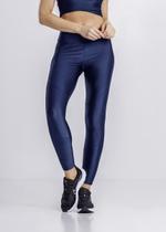 Calça legging em malha acetinada