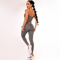 Calça Legging Empina Bumbum Fitness Cinza