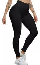 Calça Legging Empina Bumbum Sem Transparência Fitness PRETO