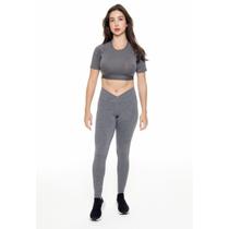 Calça Legging Empina Bumbum United Cós Transpassado Calça Legging Empina Bumbum United Cós Transpassado