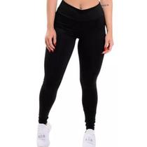 Calça Legging Esportiva Academia Feminina Poliamida Elástica Secagem Rápida