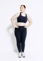 Calça Legging Esportiva Feminina Com Fio Lycra