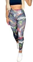 Calça legging estampada floral