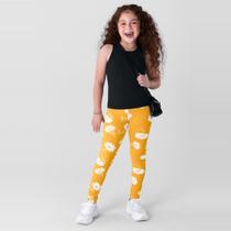 Calça legging estampada infantil menina em cotton Brandili