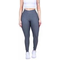 Calça Legging Feminina Academia Suplex com Cós Largo Sem Transparência Cintura Alta com Compressão - dmvendasoutlet