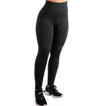 Calça Legging Feminina Academia Suplex com Cós Largo Sem Transparência Cintura Alta com Compressão