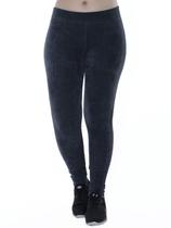 Calça Legging Feminina Anistia Veludo Cotele Grossa Cinza