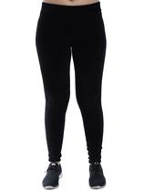 Calça Legging Feminina Anistia Veludo Cotele Grossa Preta