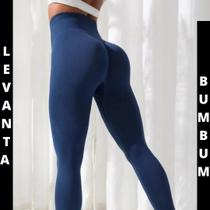 Calça Legging Feminina Azul Marinho Grossa Dia A Dia Fitness Suplex Calça Legging Feminina Azul Marinho Grossa Dia A Dia Fitness Suplex