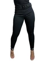 Calça legging feminina canelada premium