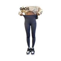 Calça Legging Feminina Cintura Alta Tubarão Preta Slim Fit Elástica Esportiva Fitness BIVIGAOS