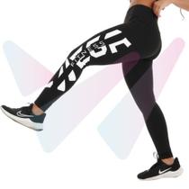 Calça legging feminina cós alta pala dupla fitness academia suplex leg