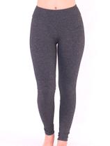 Calça Legging Feminina Cós Anatômico Fitness Academia Mescla Escuro