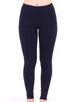Calça Legging Feminina Cós Anatômico Fitness Marinho
