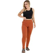 Calça Legging Feminina de Inverno Ribana Canelada Canelada Slim 0825A