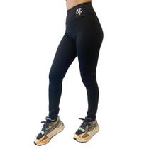 Calça Legging Feminina Fitness Academia Preta Cintura Alta Mammuth Adventure